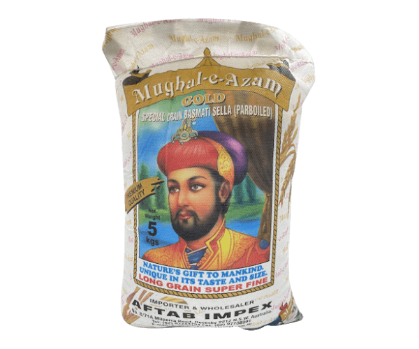 Mughal-e-Azam Basmati Sella Rice 5kg – Parboiled Basmati