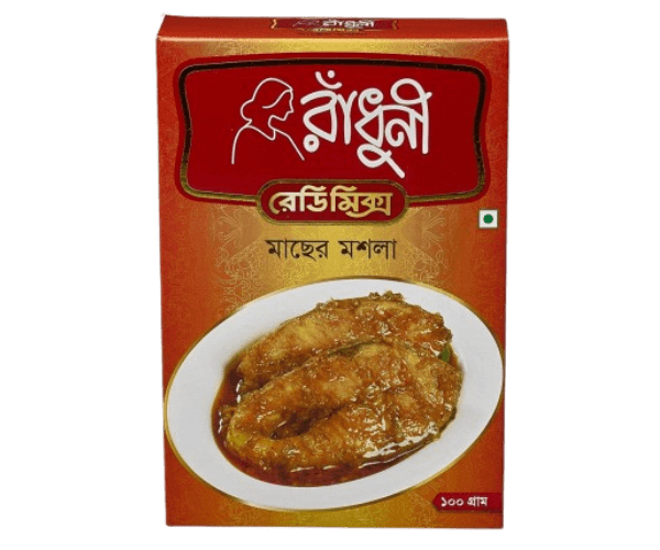 Radhuni Fish Curry Masala 100g – Spicy Fish Curry Mix